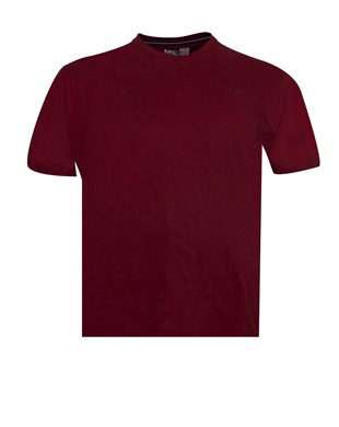 Büyük Beden Erkek Kırmızı Basic T-Shirt